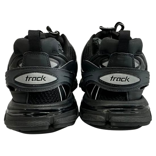 Balenciaga Track Sneakers aus schwarzem Polyurethan - Image 4
