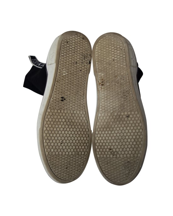 Givenchy George V Logo Stretch-Strick Hohe Slip-On Sneakers aus schwarzem Polyamid - Image 5