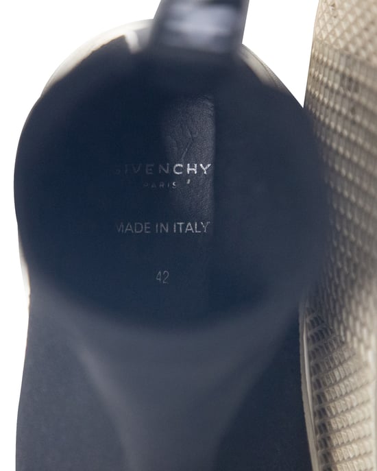 Givenchy George V Logo Stretch-Strick Hohe Slip-On Sneakers aus schwarzem Polyamid - Image 6
