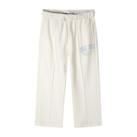 Minoti - Hoodie und Jogginghosen-Set für Mädchen, kurz geschnitten, Weites Bein (Weiß) - Image 4