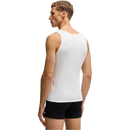 Boss - Ärmelloses Oberteil für Herren, Runder Auschnitt, Regulär (3er-Pack) (Weiß) - Image 3