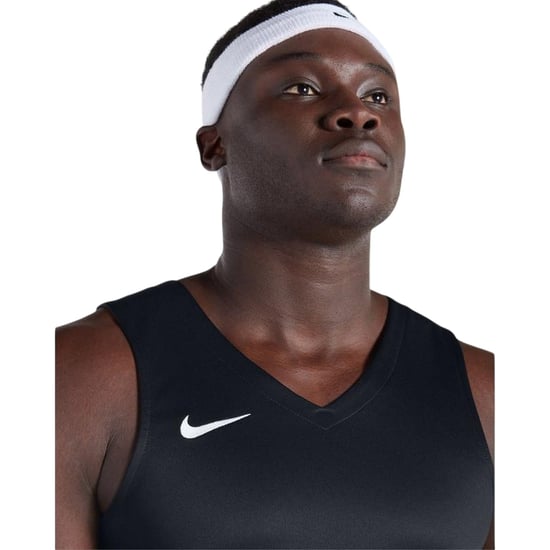 Nike - "Team" Basketball-Trikot für Herren, V-Ausschnitt (Schwarz/Weiß) - Image 3