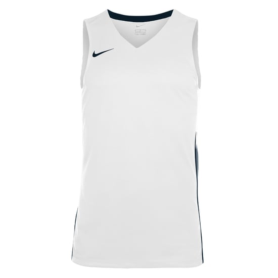 Nike - "Team" Basketball-Trikot für Herren, V-Ausschnitt (Weiß/Schwarz) - Image 1