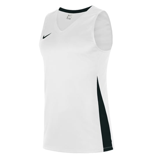 Nike - "Team" Basketball-Trikot für Herren, V-Ausschnitt (Weiß/Schwarz) - Image 3
