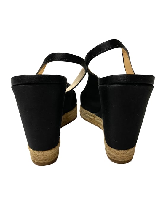 Prada Espadrillesandalen aus schwarzer Seide - Image 4