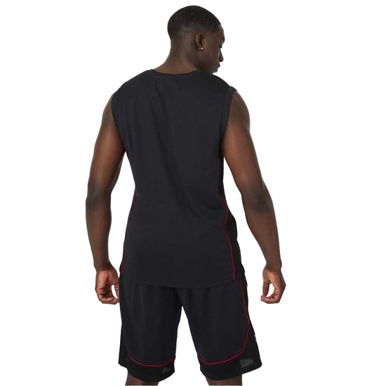 Everlast - Basketball-Trikot für Herren, Ärmellos (Schwarz/Rot) - Image 3