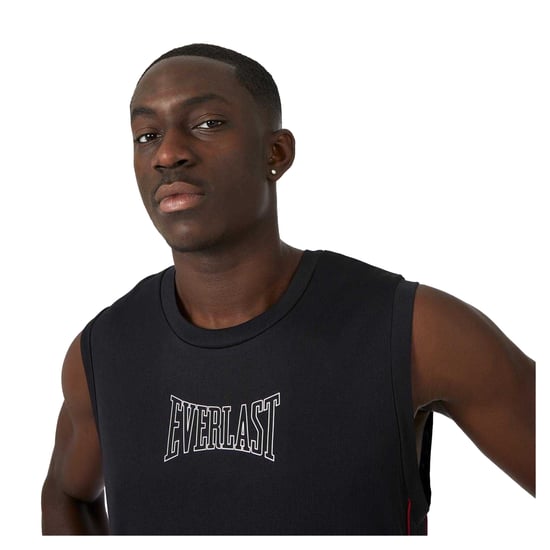 Everlast - Basketball-Trikot für Herren, Ärmellos (Schwarz/Rot) - Image 4