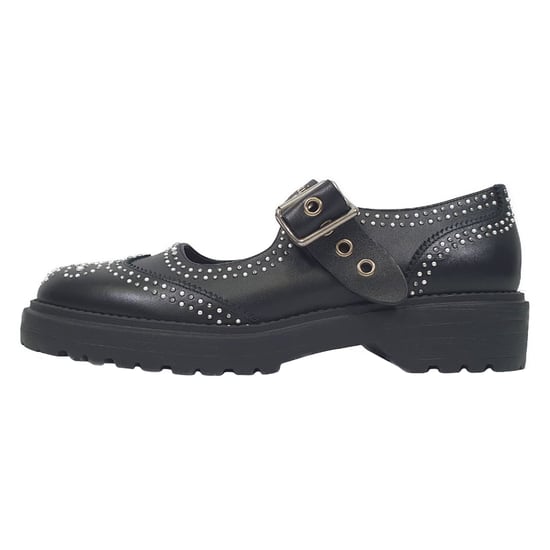 Dior D-Society Baby Verzierter Mary Jane Ballerinas aus schwarzem Leder - Image 4