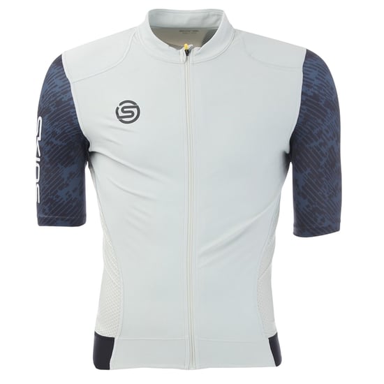 Skins - "Elite" Oberteil für Herren, Stehkragen, Radfahren (Blau/Weiß) - Image 1