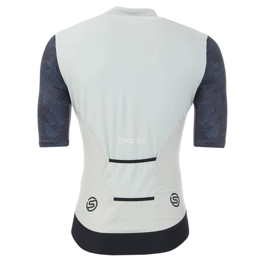 Skins - "Elite" Oberteil für Herren, Stehkragen, Radfahren (Blau/Weiß) - Image 2