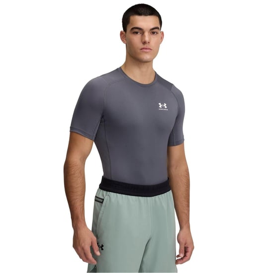 Under Armour - T-Shirt für Herren, HeatGear, Training (Burgfelsen/Weiß) - Image 1
