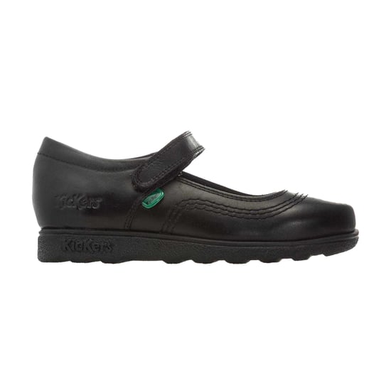 Kickers - "Fragma Pop" Schul-Uniform-Schuhe für Mädchen, Leder (Schwarz) - Image 1