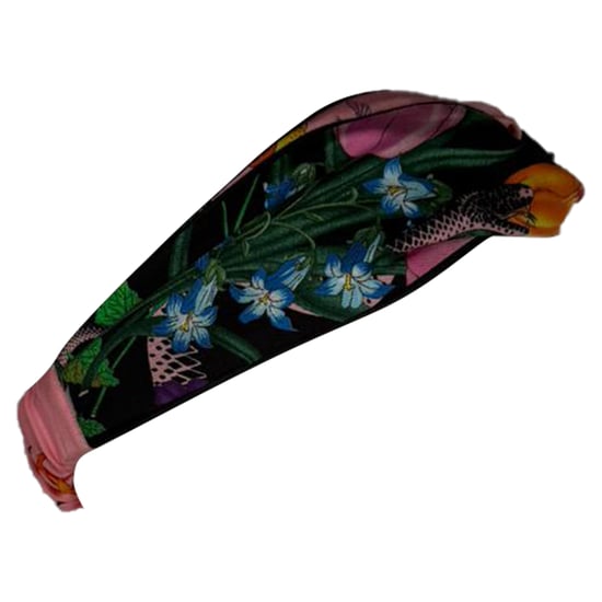 Gucci Haarband mit Blumenmuster aus mehrfarbigem Seide - Image 2