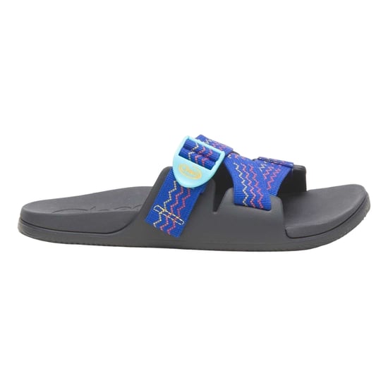 Chaco - Wellenmuster Pantoffeln für Herren/Damen Unisex, flach geformter Absatz (Blau) - Image 1