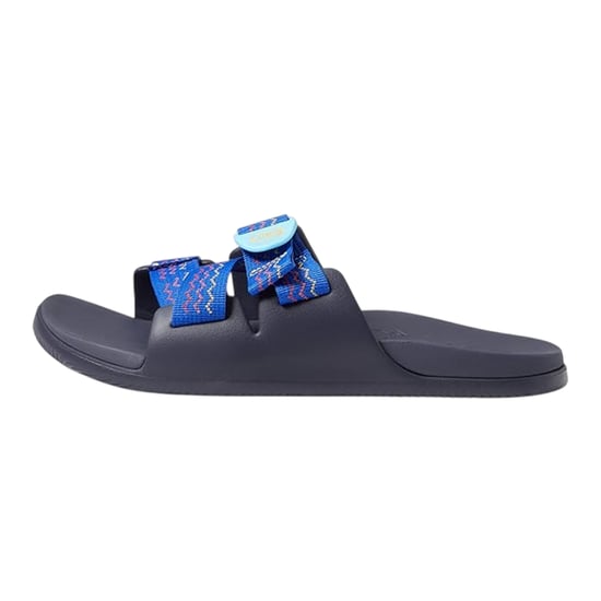 Chaco - Wellenmuster Pantoffeln für Herren/Damen Unisex, flach geformter Absatz (Blau) - Image 3