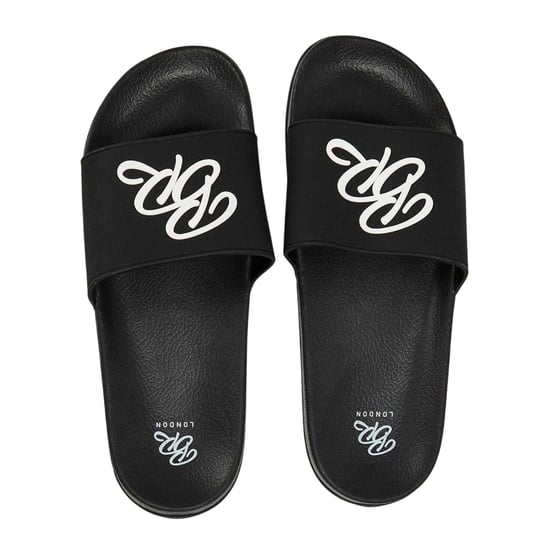 Born Rich - "Barreca" Logo Pantoffeln für Herren/Damen Unisex, Flach (Schwarz/Weiß) - Image 3