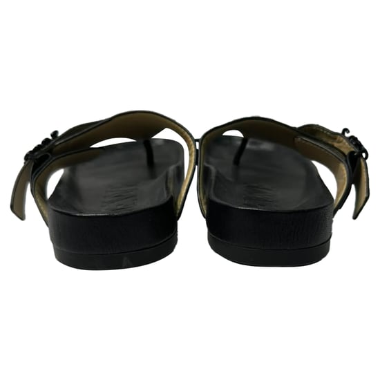 Loewe Ease Verzierte Zehentrenner in schwarzem Lammleder - Image 3