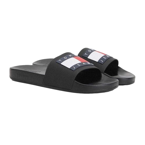 Tommy Jeans - Flaggenlogo Badesandale für Herren, geformtes Fußbett (Schwarz) - Image 3