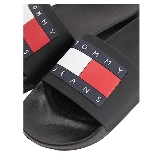 Tommy Jeans - Flaggenlogo Badesandale für Herren, geformtes Fußbett (Schwarz) - Image 4