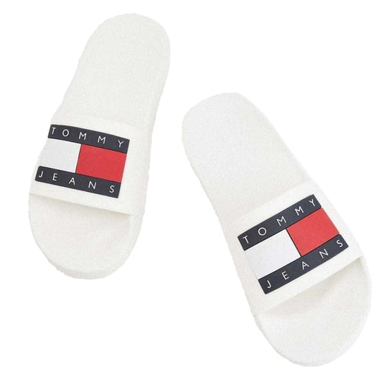 Tommy Jeans - Flaggenlogo Badesandale für Herren, geformtes Fußbett (Weiß) - Image 3
