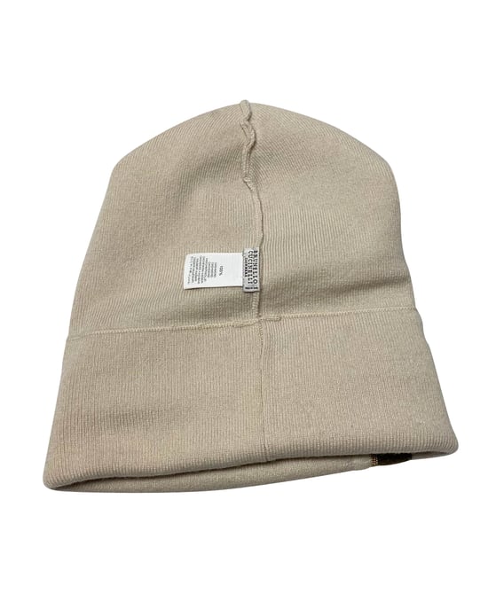 Brunello Cucinelli Strickmütze mit Monili aus beigem Kaschmir - Image 4