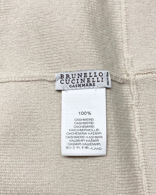Brunello Cucinelli Strickmütze mit Monili aus beigem Kaschmir - Image 6