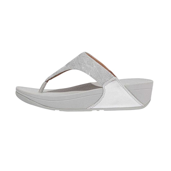 FitFlop - Glitzer Sandalen für Damen, Zehentrenner (Silber) - Image 2