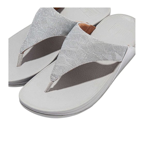 FitFlop - Glitzer Sandalen für Damen, Zehentrenner (Silber) - Image 5