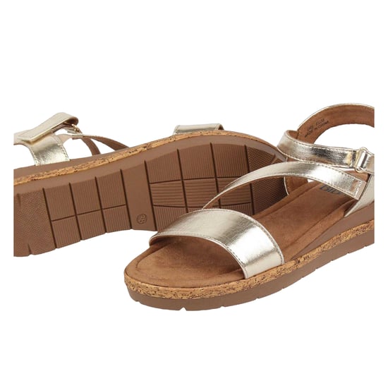 Biba - Sandalen mit Keilabsatz für Damen (Gold) - Image 4