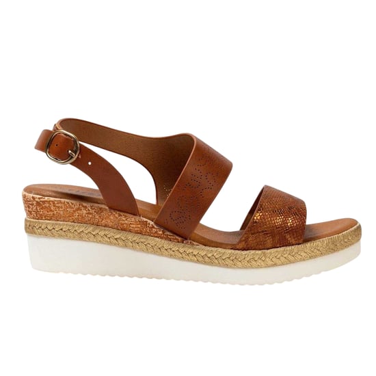 Firetrap - "Ella" Sandalen mit Keilabsatz für Damen (Braun) - Image 1
