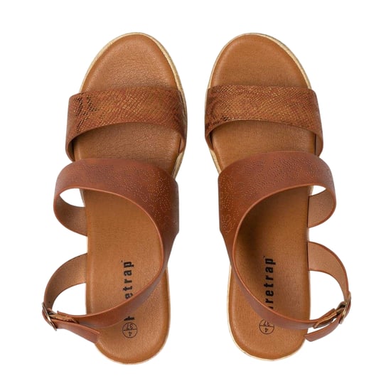 Firetrap - "Ella" Sandalen mit Keilabsatz für Damen (Braun) - Image 3