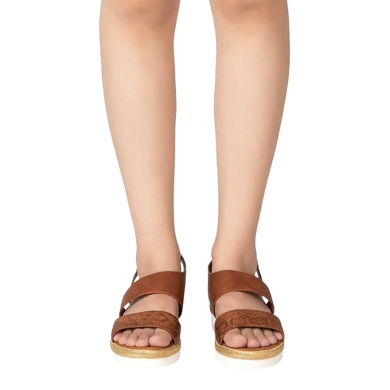 Firetrap - "Ella" Sandalen mit Keilabsatz für Damen (Braun) - Image 4