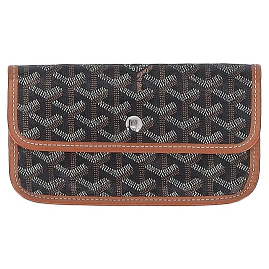 Goyard St. Louis Beutel aus braunem und schwarzem Goyardine und Leder - Image 1