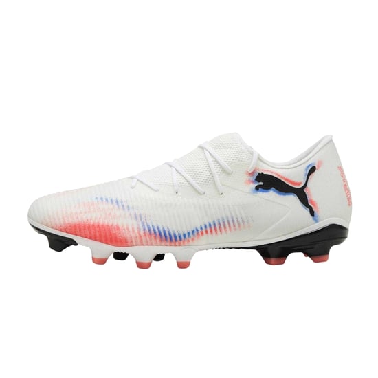 Puma - "Future 8 Match" Fußballschuhe mit festem Boden für Herren (Weiß/Schwarz/Rot) - Image 2
