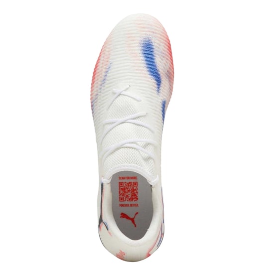 Puma - "Future 8 Match" Fußballschuhe mit festem Boden für Herren (Weiß/Schwarz/Rot) - Image 3