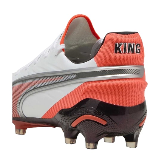 Puma - "King Ultimate" Fußballschuhe mit festem Boden für Herren (Weiß/Rot) - Image 2