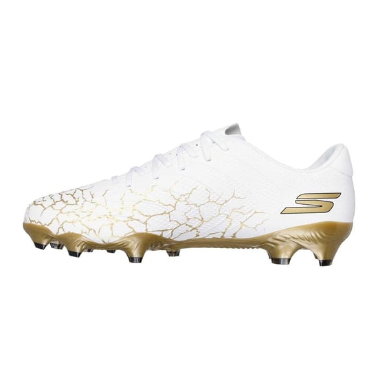 Skechers - "SKX 1.5" Zerbrochen Fußballschuhe mit festem Boden für Herren/Damen Unisex (Weiß/Gold) - Image 2