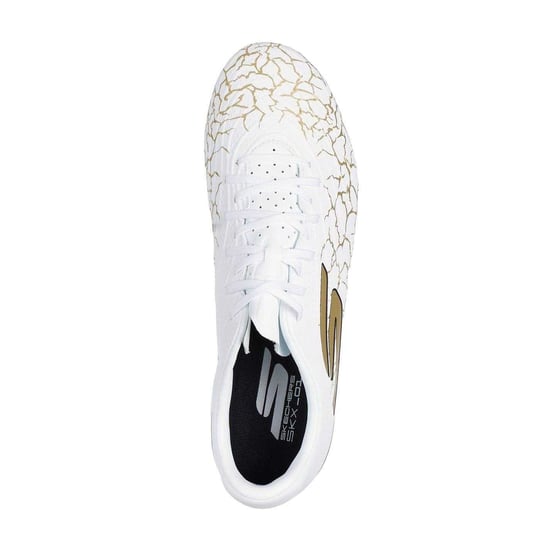 Skechers - "SKX 1.5" Zerbrochen Fußballschuhe mit festem Boden für Herren/Damen Unisex (Weiß/Gold) - Image 3