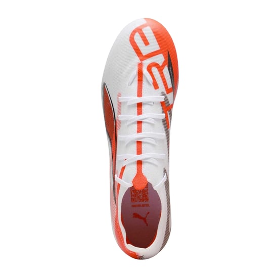 Puma - "Ultra 5 Match" Fußballschuhe mit festem Boden für Herren (Weiß/Rot) - Image 4