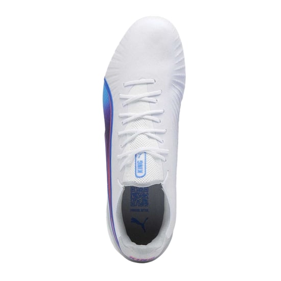 Puma - "King Ultimate" Fußballschuhe mit festem Boden für Herren (Weiß/Blau/Grau) - Image 4