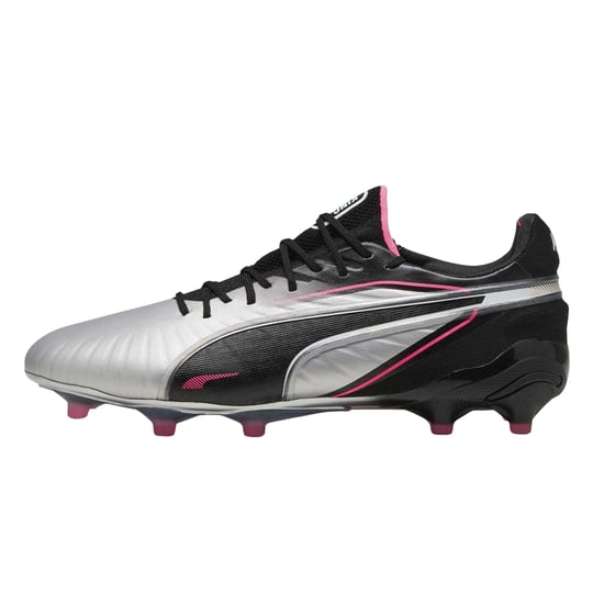 Puma - "King Ultimate" Fußballschuhe mit festem Boden für Herren (Silber/Schwarz) - Image 3