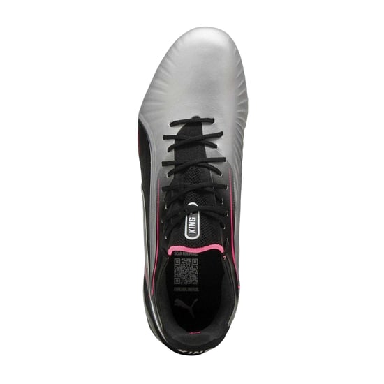 Puma - "King Ultimate" Fußballschuhe mit festem Boden für Herren (Silber/Schwarz) - Image 4