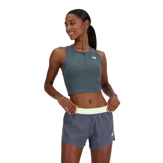 New Balance - Ärmelloses Oberteil für Damen, Rennen, Anliegend (Grau) - Image 4
