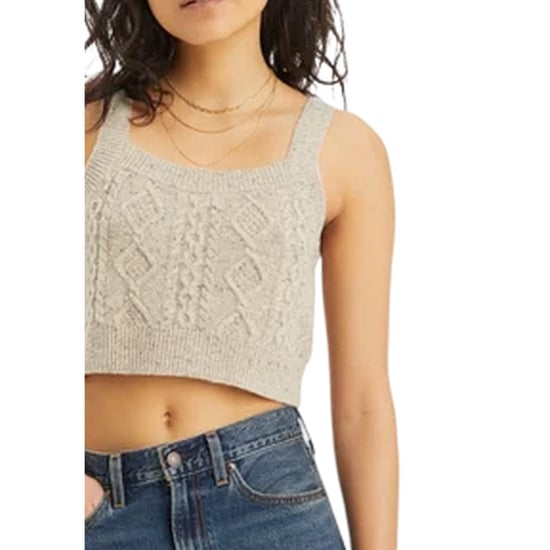 Levis - Ärmelloses Oberteil für Damen, kurz geschnitten (Haferflocken meliert) - Image 4