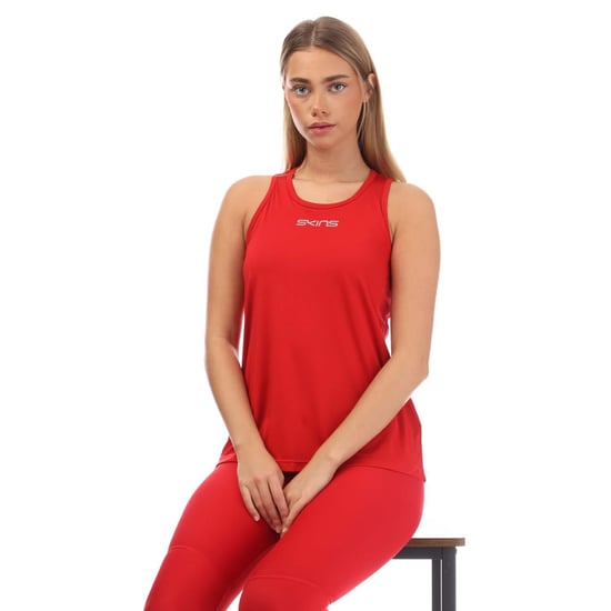 Skins - "Series-3 Bra" Ärmelloses Oberteil für Damen (Rot) - Image 5