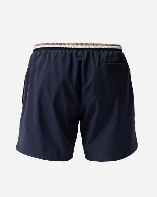 Logo-Detail Badeshorts in Dunkelblau - Image 2