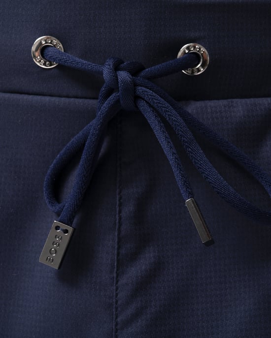 Logo-Detail Badeshorts in Dunkelblau - Image 3