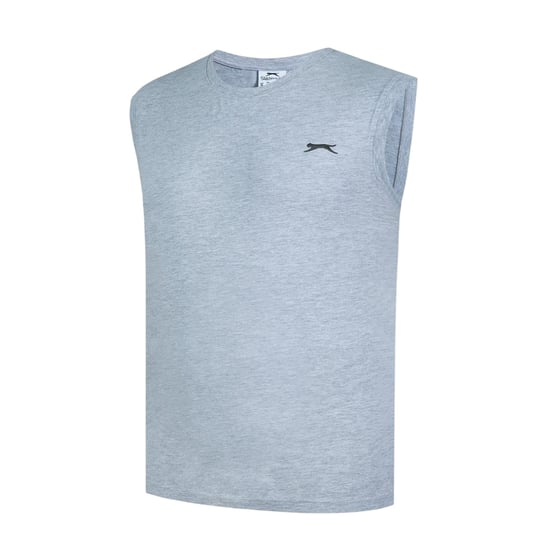 Slazenger - Top für Herren, Baumwolle, Ärmellos (Grau meliert) - Image 3