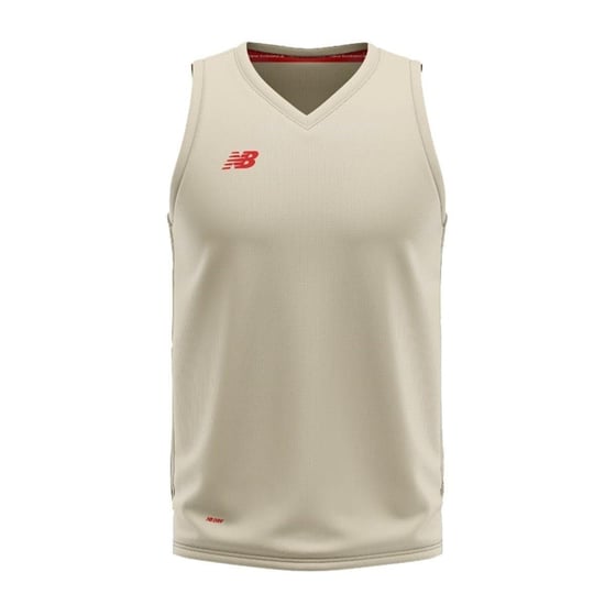New Balance - Ärmelloses Oberteil für Herren, V-Ausschnitt, Regulär (Angorafarbe) - Image 1