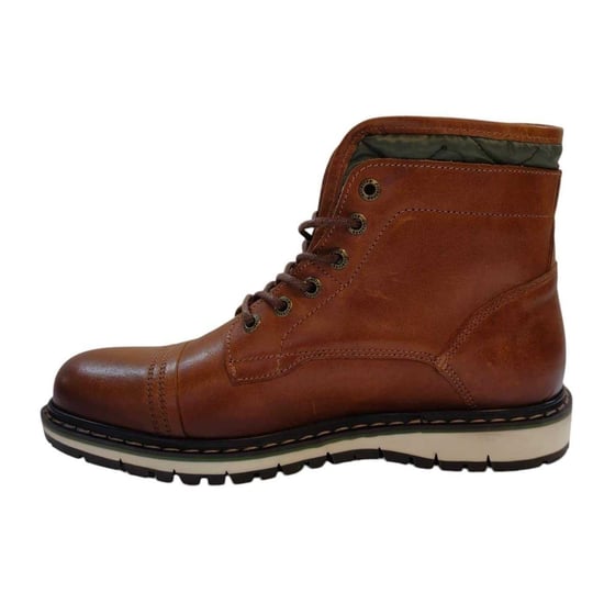 Firetrap - "Aubin Mess" Gesteppt Stiefeletten für Jungen, Leder, Stichdetail (Hellbraun) - Image 3